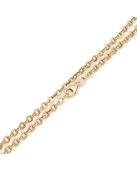 14KY Rolo Link Chain Necklace